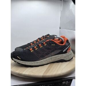 Mens size 11.5 - Merrell Fly Strike Trail Running Shoes Black Orange J067377